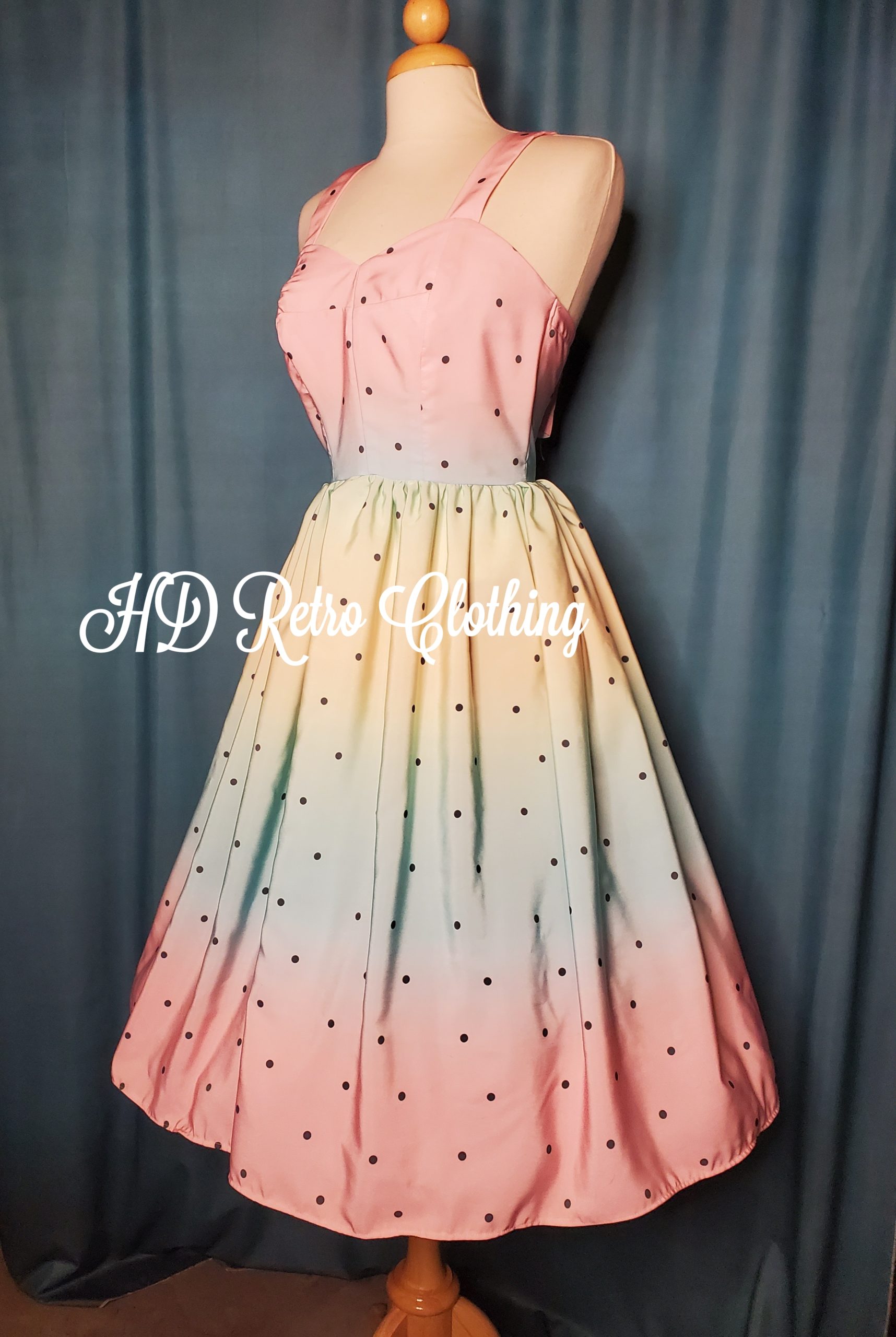 Vintage shop rainbow dress